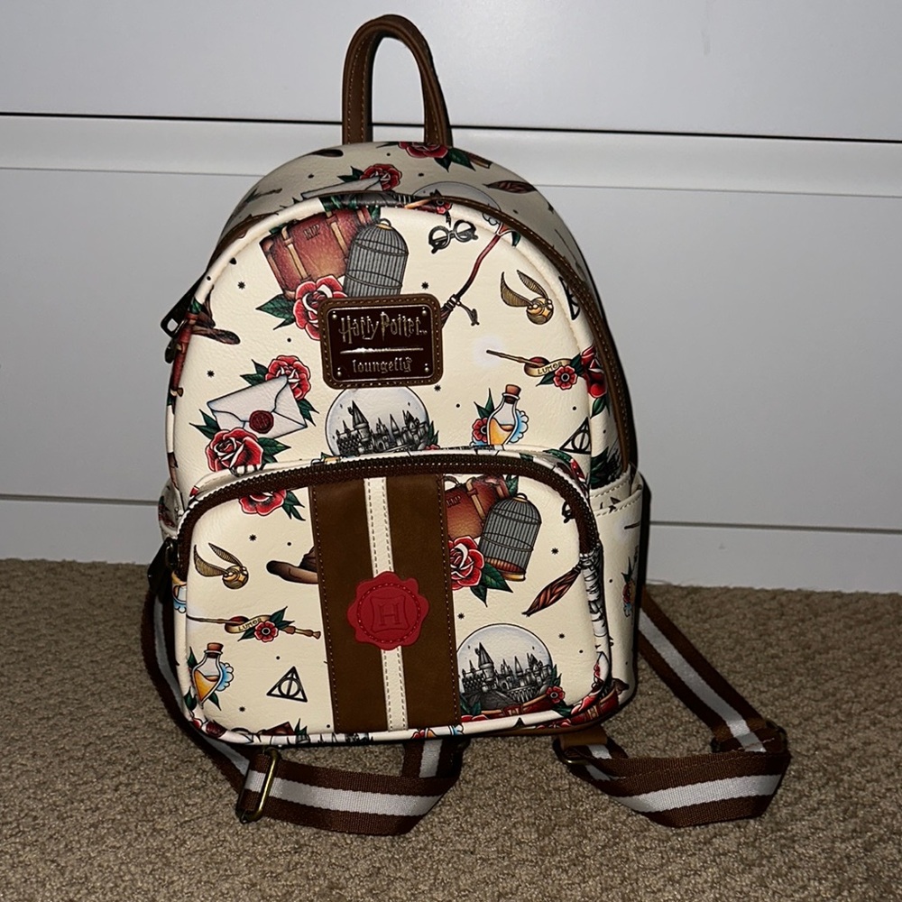 Harry Potter Loungefly Cream Backpack